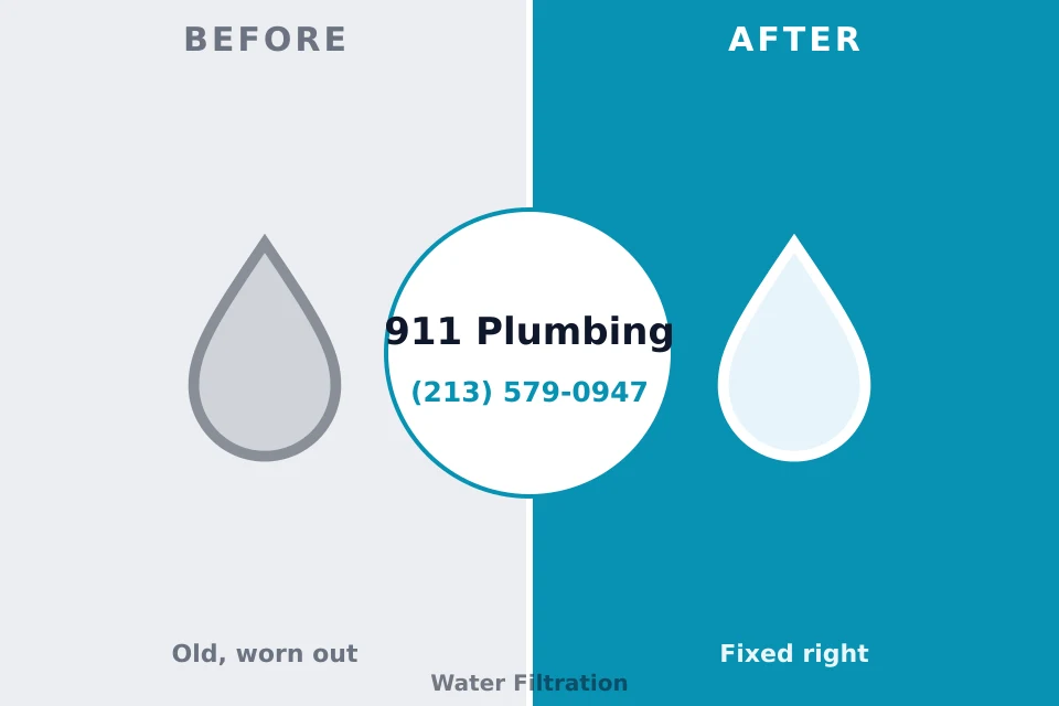 Before and after: plumbing company Amite City, LA